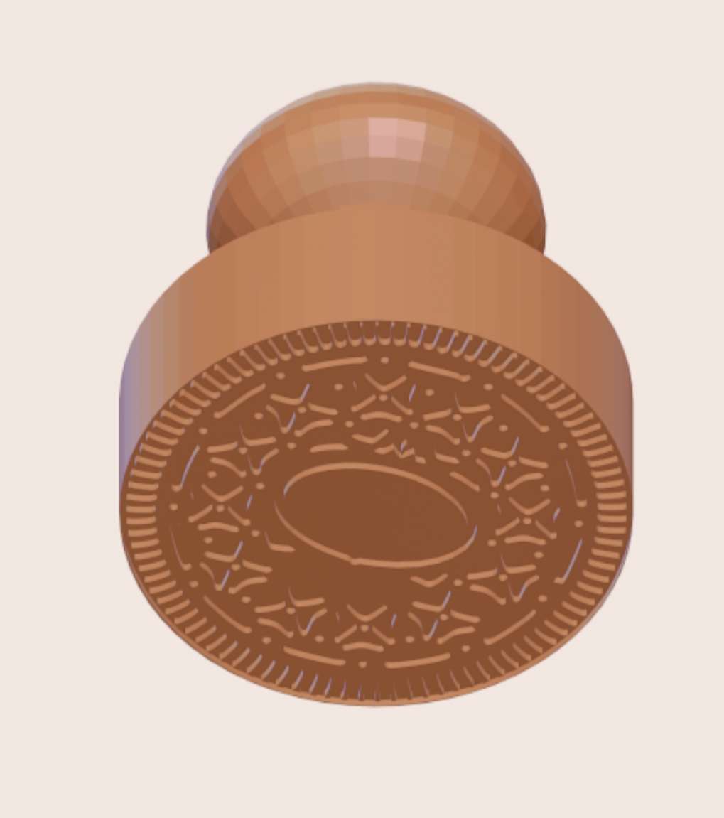 Oreo cookie stamp 3D models download Creality Cloud
