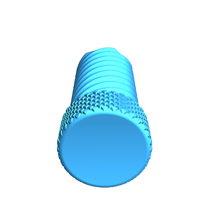 Knurled container 3D models download Creality Cloud