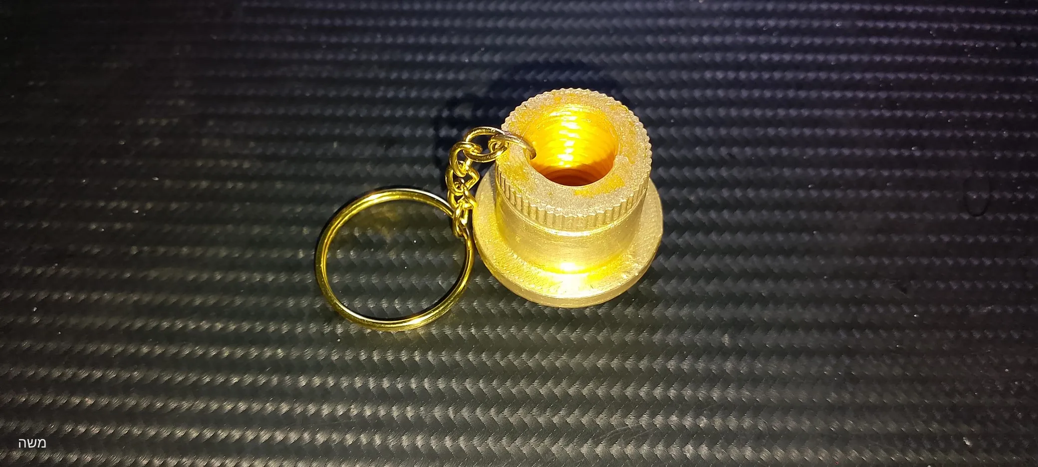 MINIATURE IQ-12 SPINDLE NUT STYLE KEYCHAIN-0