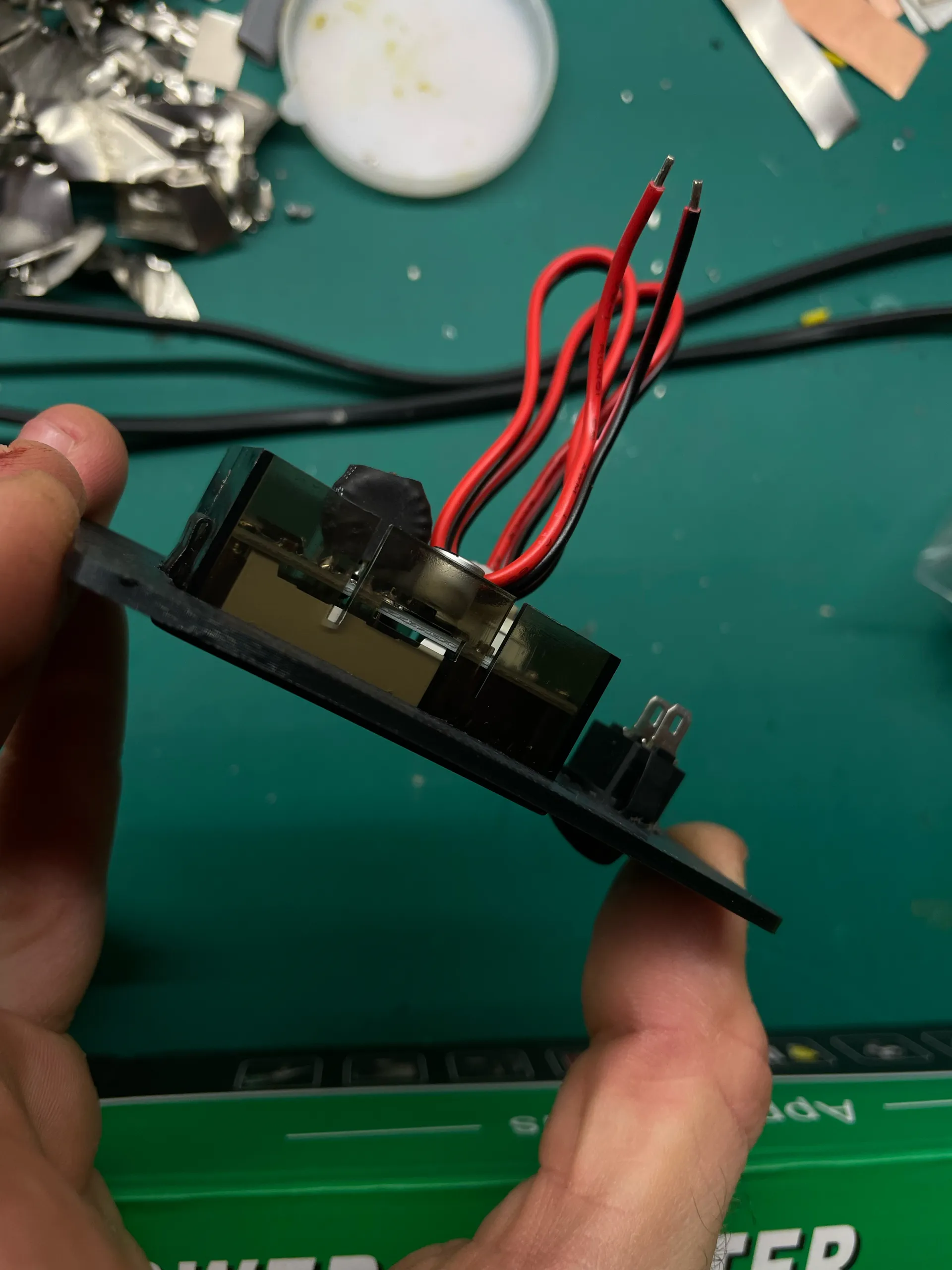 Voltmeter and button mountplate -5