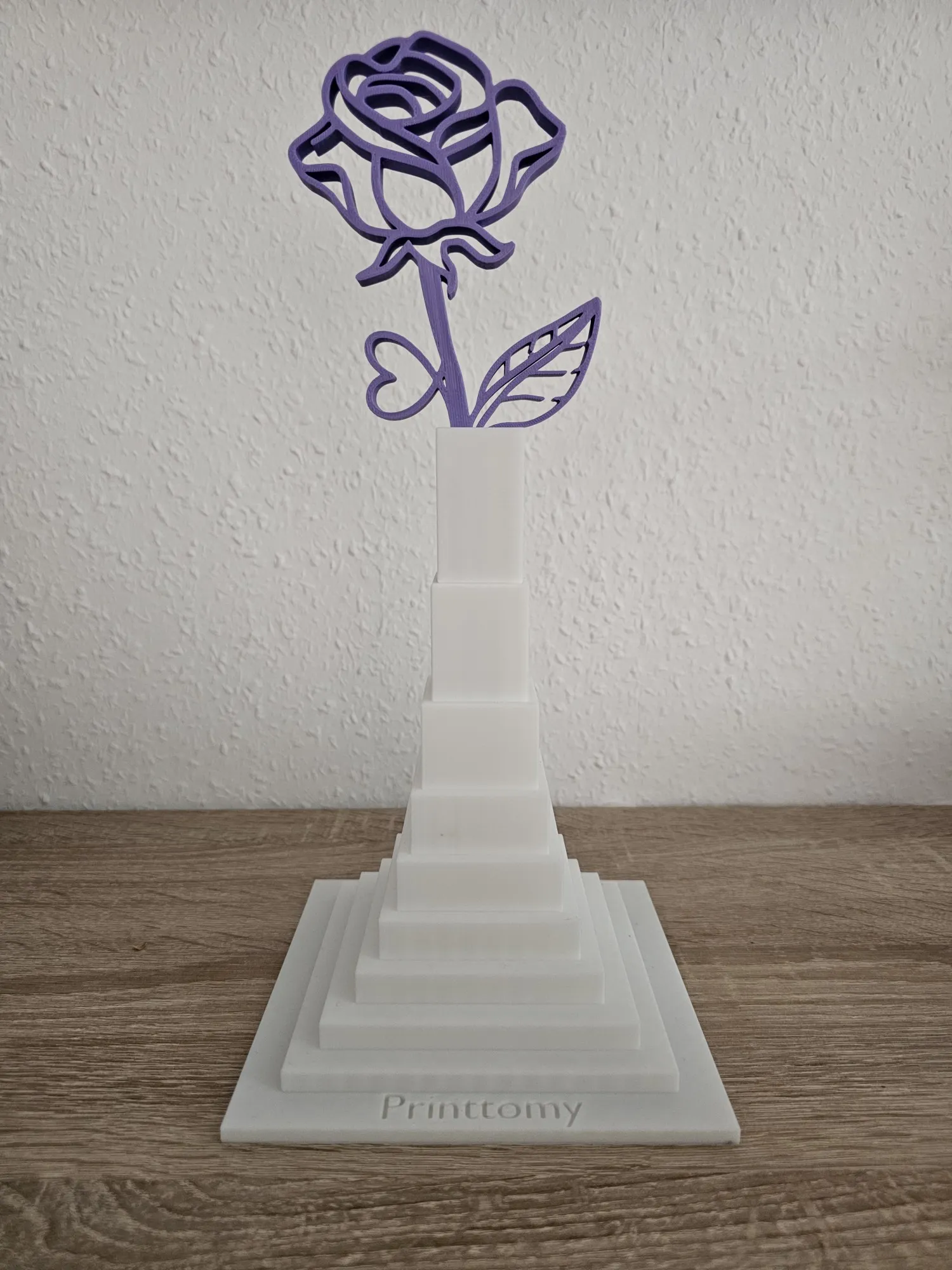 ROSE WITH MINI VASE / THREE DIFFERENT ROSE DESIGNS-1