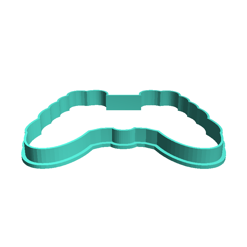 Halloween gamepads joysticks gamers cookie cutter set of 6 3D models