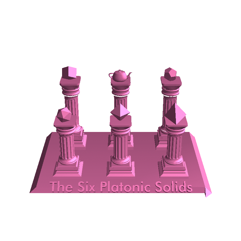 The Six Platonic Solids