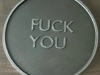 FUCK YOU Coaster