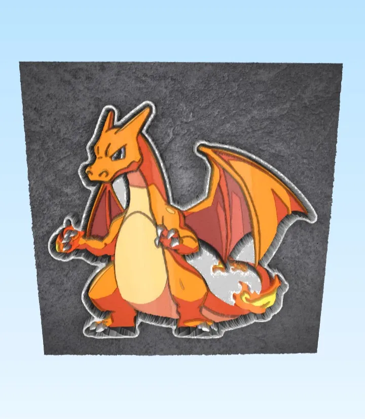 Dracaufeu Art portrait -0