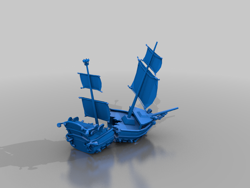 Wrecked Pirate Ship Terrain D Models Download Creality Cloud