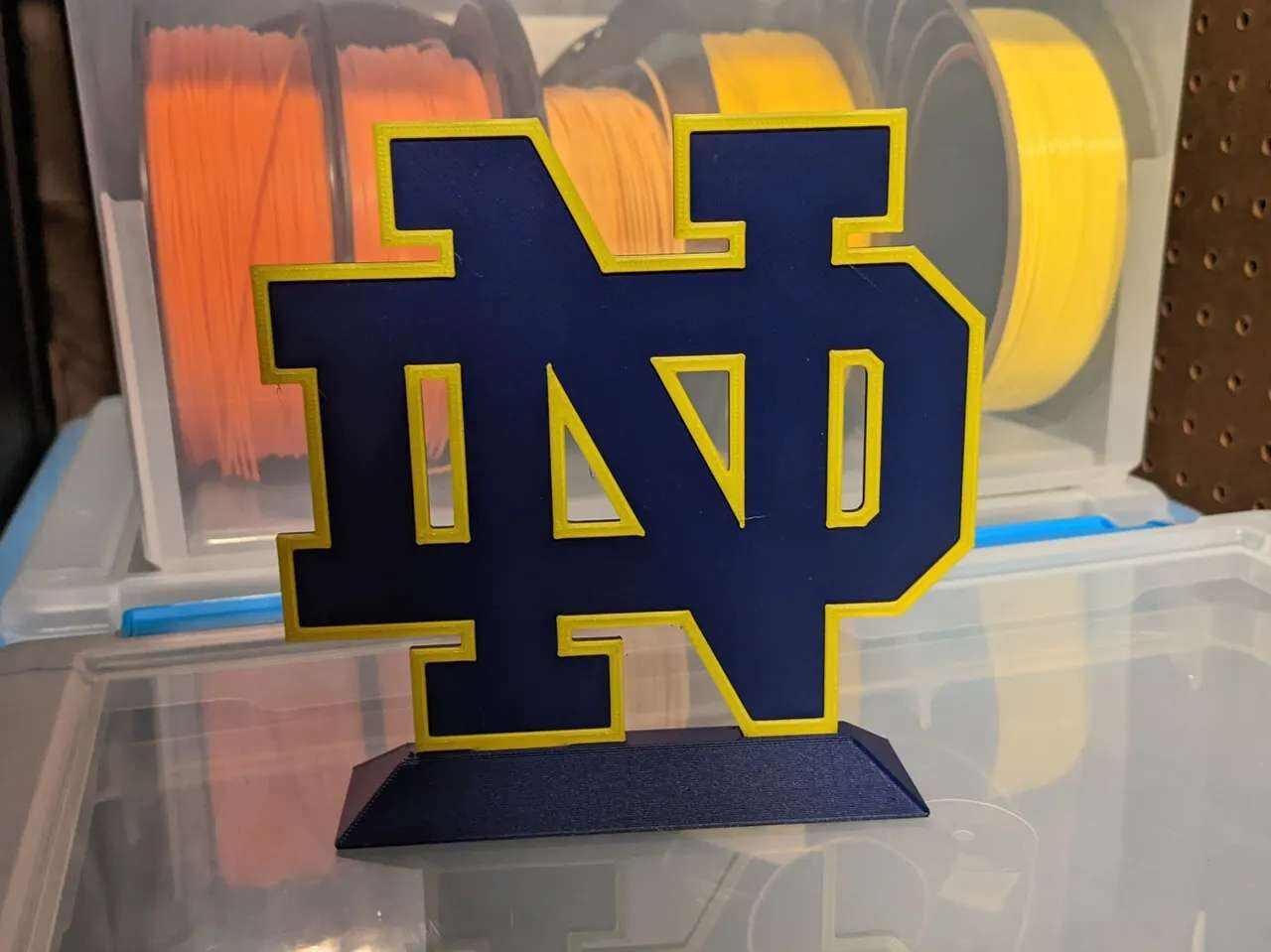 Notre Dame Logo with Stand