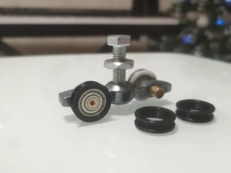 Wheel for cabinet door guides
