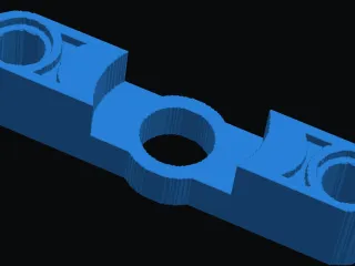 lego technic beam with 1/4” 20 screw hole for webcam mount