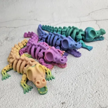 Articulated Skeleton Crocodile - Toys - PLA - 3D printed product - фото 16
