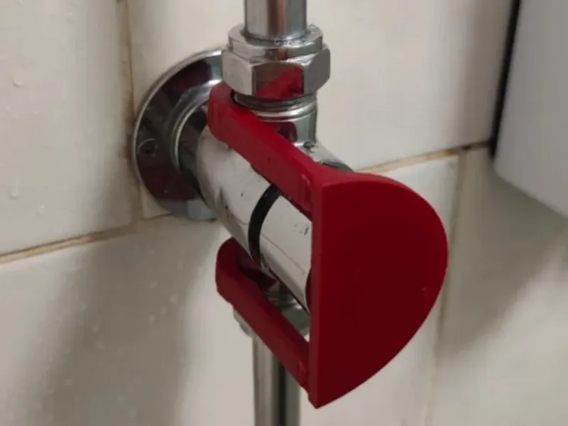 shower button holder 