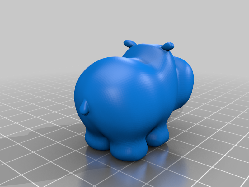 Cute hippo animal model