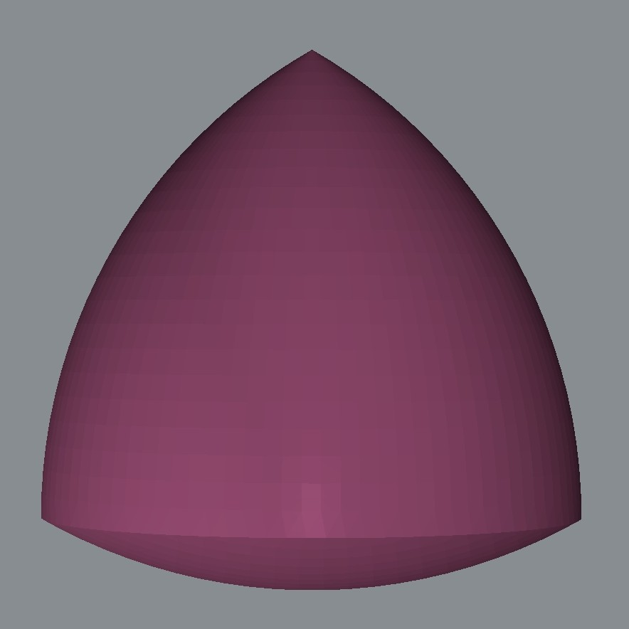 Solid of constant width (Reuleaux)