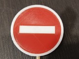 The road sign, STOP. -4