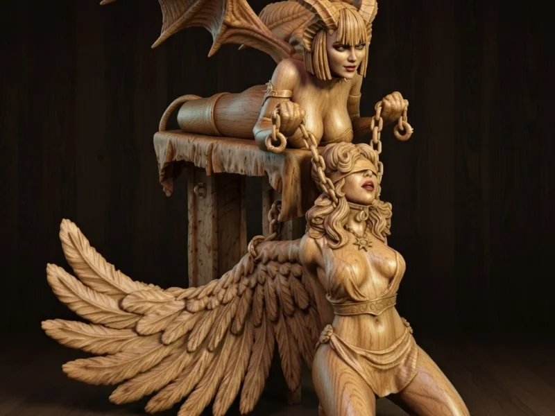 Domination (Demon and Angel) Diorama (supported and not supp