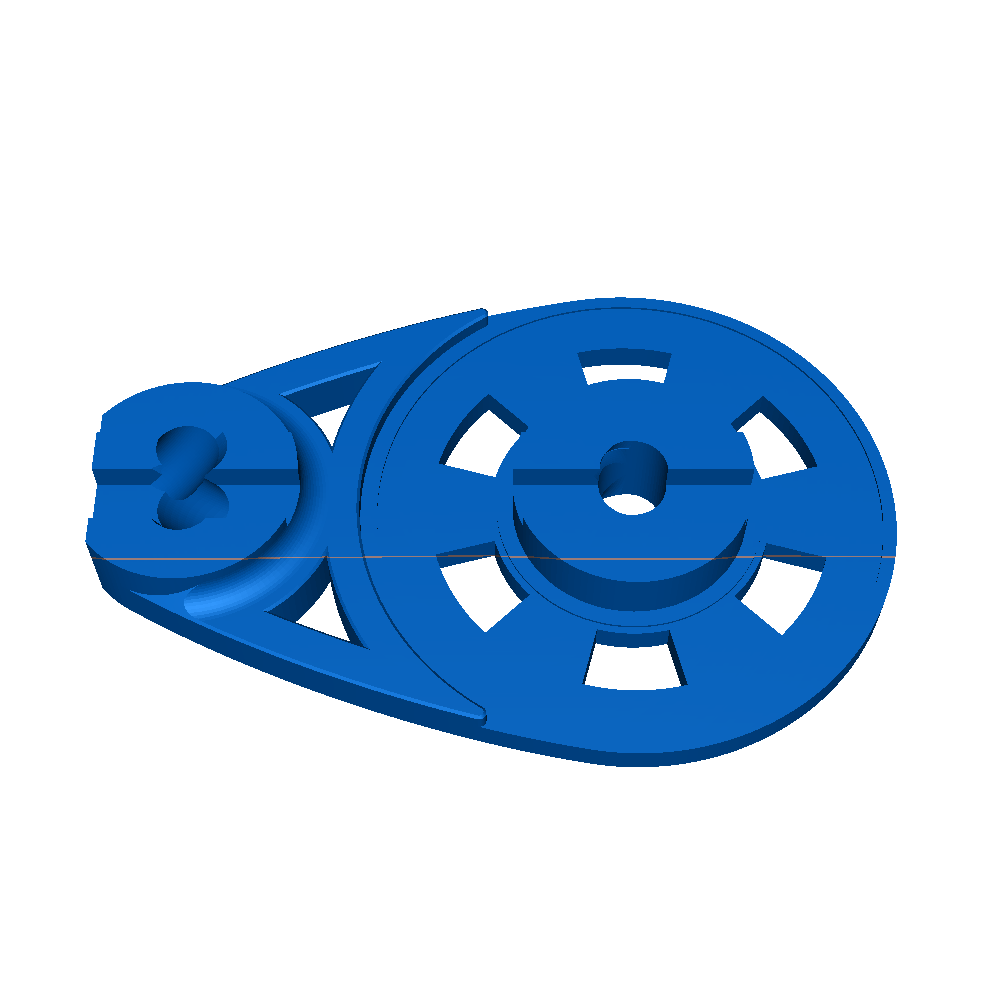 pully (no screw) 4mm rope