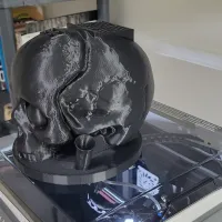 skull deco usb pen holder-2