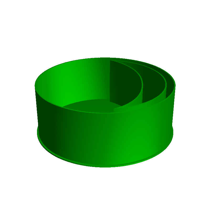 Moon (in circle) phase 1, nestable box (v1)