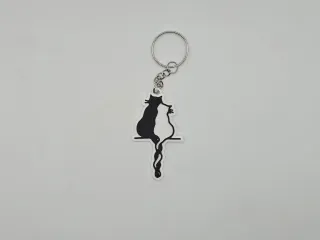 Cat Wall Art #9 Keychain (Remix)