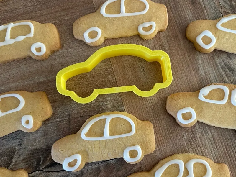 Car cookie cutter, compact car shape