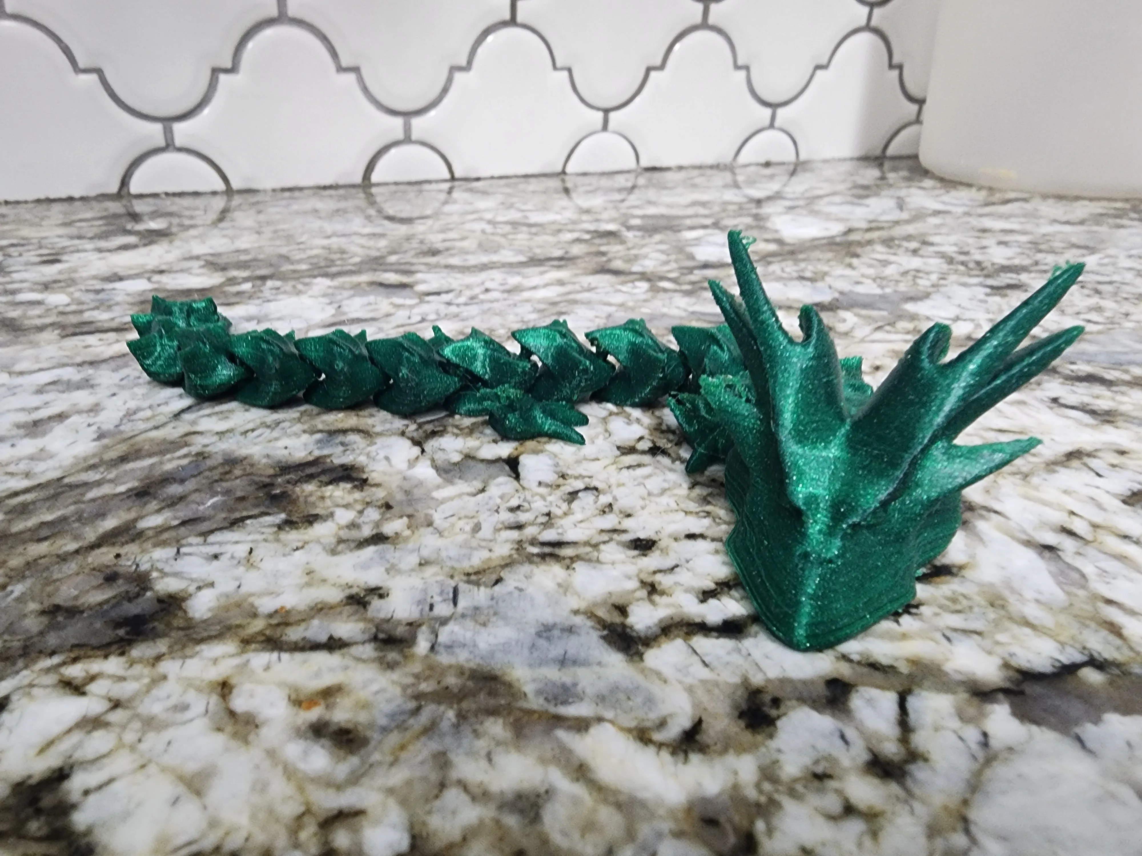 'HORNY DRAGON' - PRINT-IN-PLACE, ARTICULATED DRAGON-1