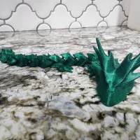 'HORNY DRAGON' - PRINT-IN-PLACE, ARTICULATED DRAGON-1