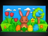 Spring Easter Bunny Decoration 1-0