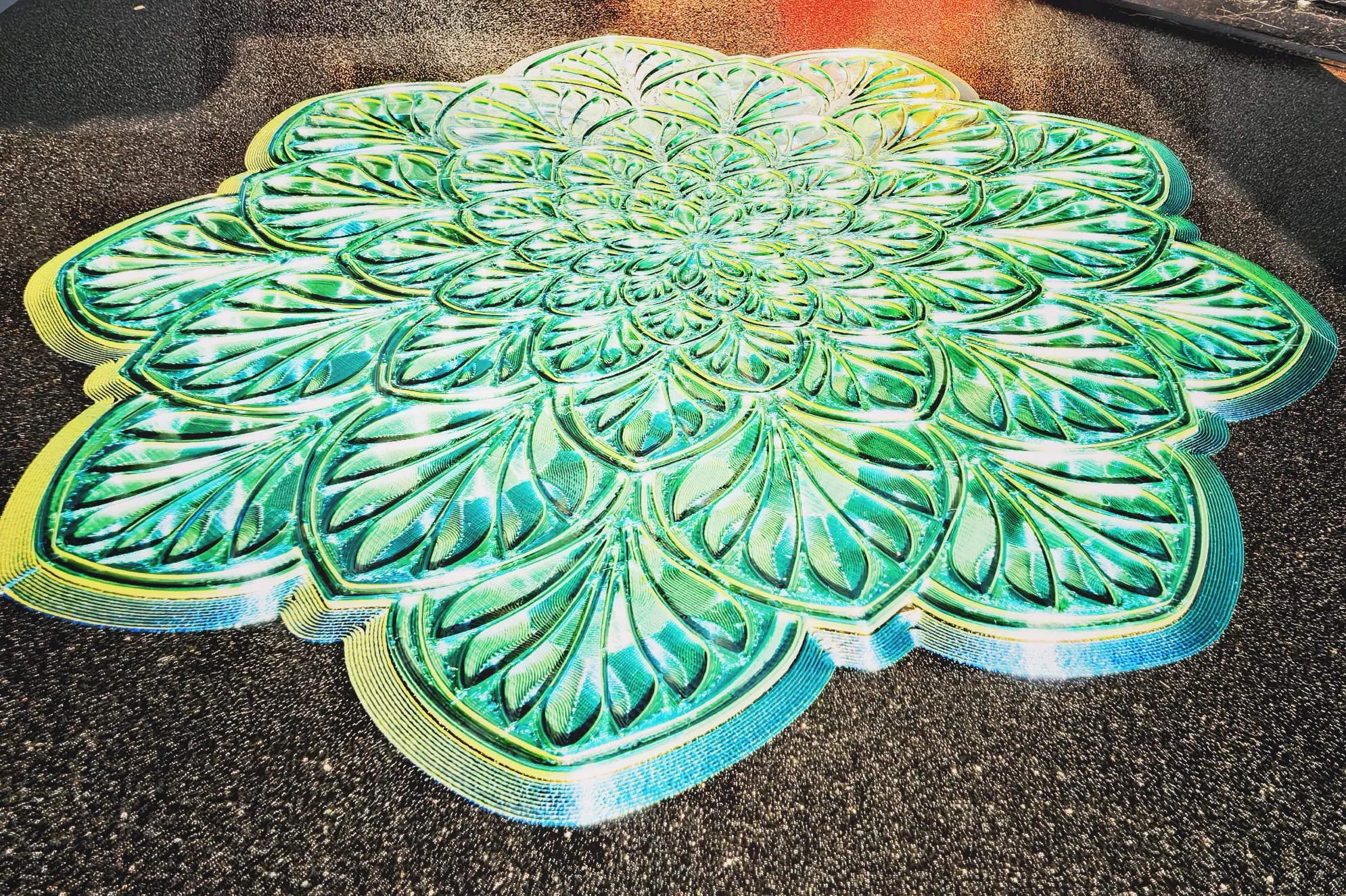 Mandala para colorear con rotuladores acrílicos-1