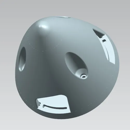 Cone para hélice de 3 lâminas, Spinner de Fibra de 3 Lâminas RC 50 mm