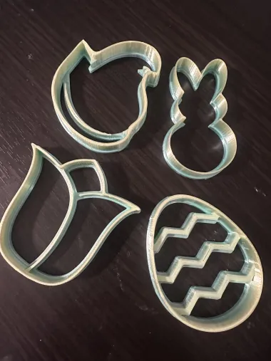 12 Easter Cookie Cutters Bundle - Eggs, peeps, chicks & more-0