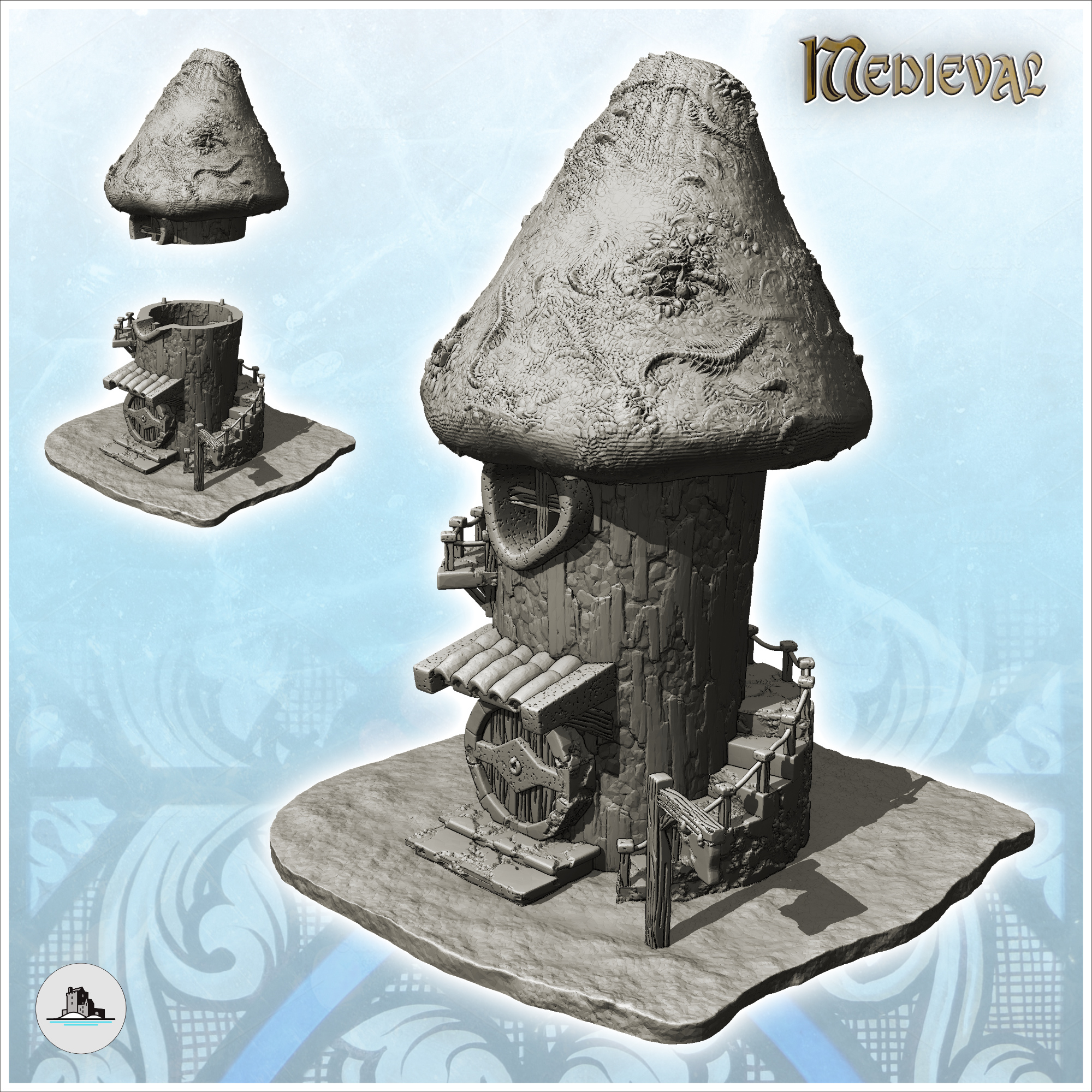 Hermits Tower Miniature, 3D Printed Tower Miniature