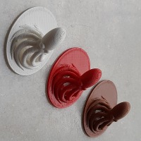3DP, Baby Seahorse Wall Hook-2