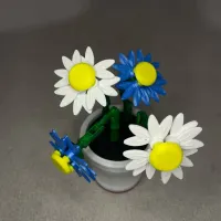 Build a Daisy Flower - LEGO Inspired-3