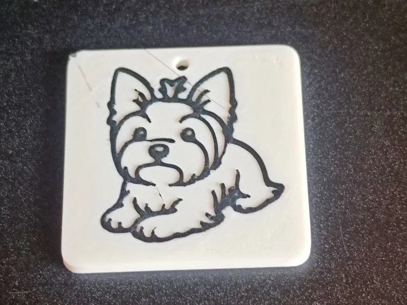 Schlüsselanhänger Yorkshire Terrier - 2 Farben (Ohne CFS/AMS)