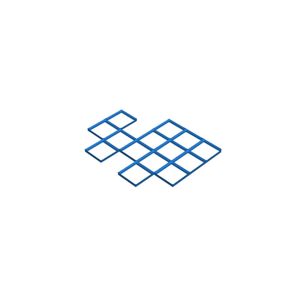 7 × 8 Gridfinity baseplate puzzle interlocking 