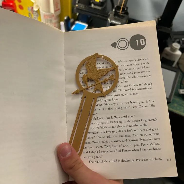 Hunger games bookmark