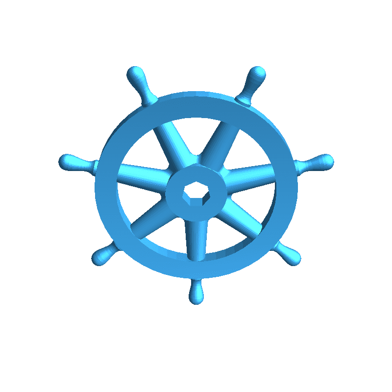 Kubernetes logo | 3D models download | Creality Cloud