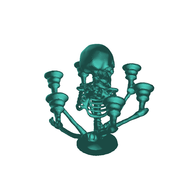 Skull Candlestick