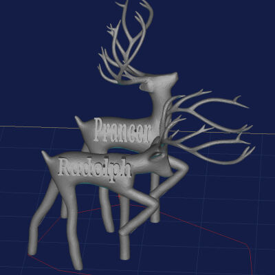 Reindeer tree decorations