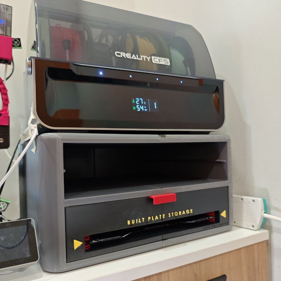 Drawer with Built Plate Storage For CFS Stand