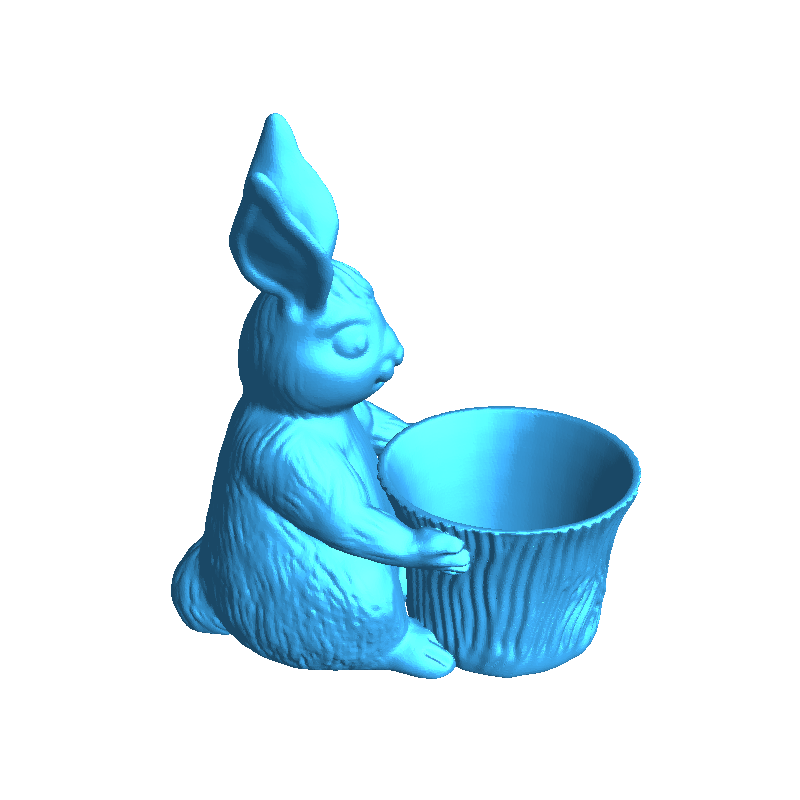 Easter Bunny Toy Pot Planter by Max Funkner For Creality Cloud