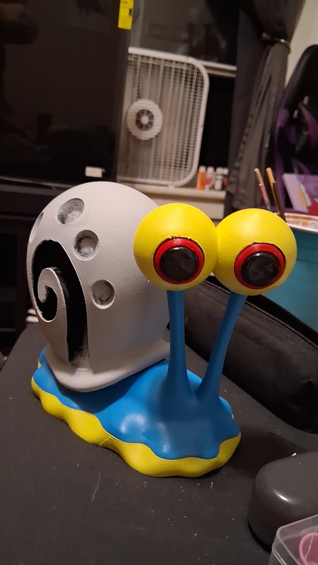 I'm almost done with gary. Just need to paint his shell. Did some resin ...