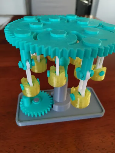 MECHANICAL CAROUSEL - GEARS TOY-0