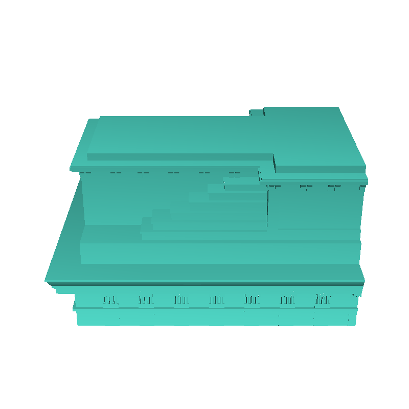 Brandenburg Gate monument (Berlin, Germany) miniatures war 3D