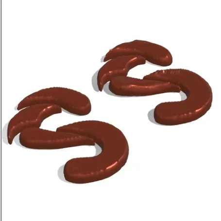 LETRA S 3D DA FONTE DRAGÃO