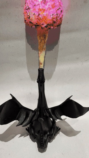 Flaming dragon night light -1
