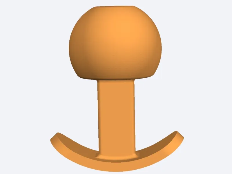 aanhanger knop voor slot 50mm