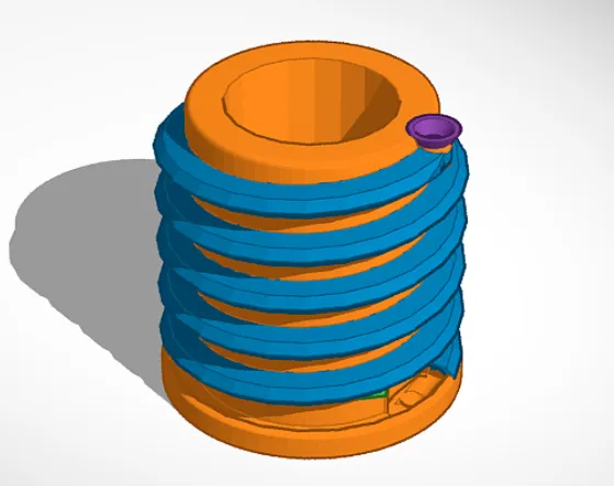 The Tinkercad design process of a place holder