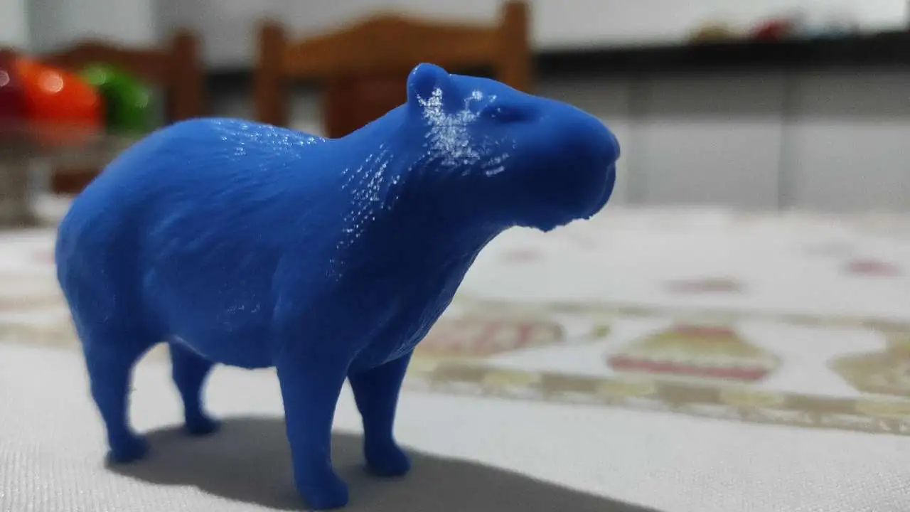 Capivara 3D realista com Daisy · Creative Fabrica