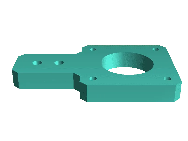 suporte motor x CNC plotter